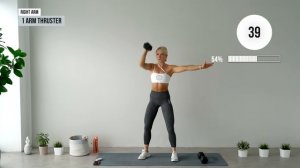 growingannanas Calisthenics 45 MIN NO JUMPING Full Body Workout   Weights - No Repeat with ABS FINIS