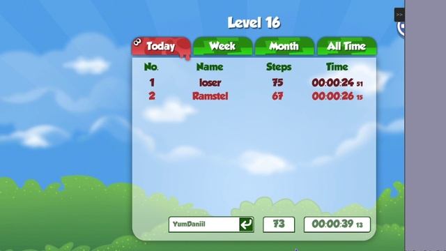 Прохожу 20 уровней в Apple Worm