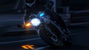 Поворотники с проекционным повторителем указателя поворота для мототехники