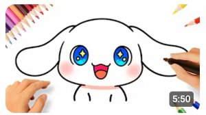 КАК ЛЕГКО НАРИСОВАТЬ ушастого Синаморолл  💓