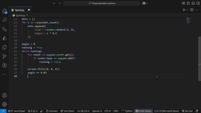 Python Pygame Hypnotic Spiral Animation | Mesmerizing Math Visualization смотреть онлайн