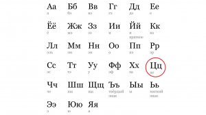 АЛФАВИТ. БУКВА «Ц»