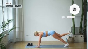 growingannanas Calisthenics 40 MIN KILLER BOOTY & ABS Workout - Lower Body & Core - With Weights - N