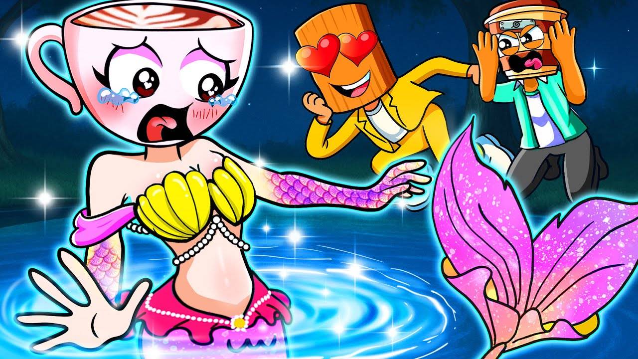 БАЛЕРИНА КАПУЧЧИНА Превращается в прелестную РУСАЛКУ! что случилось??? | Анимация Brainrot Sprunki смотреть онлайн