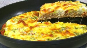 Готовлю КАБАЧКИ теперь только так!!  Обалденная запеканка с фаршем и чесноком.