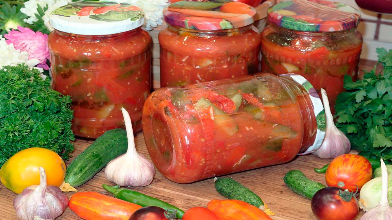 Очень вкусное лечо из огурцов на зиму смотреть онлайн