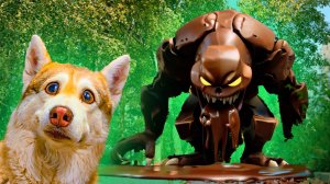 ЧТО БУДЕТ ЕСЛИ РАСТОПИТЬ ШОКОЛАДНОГО МОНСТРА Хаски Бублик Говорящая собака