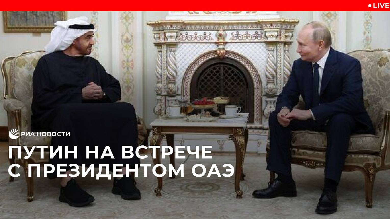 Встреча Путина с президентом ОАЭ