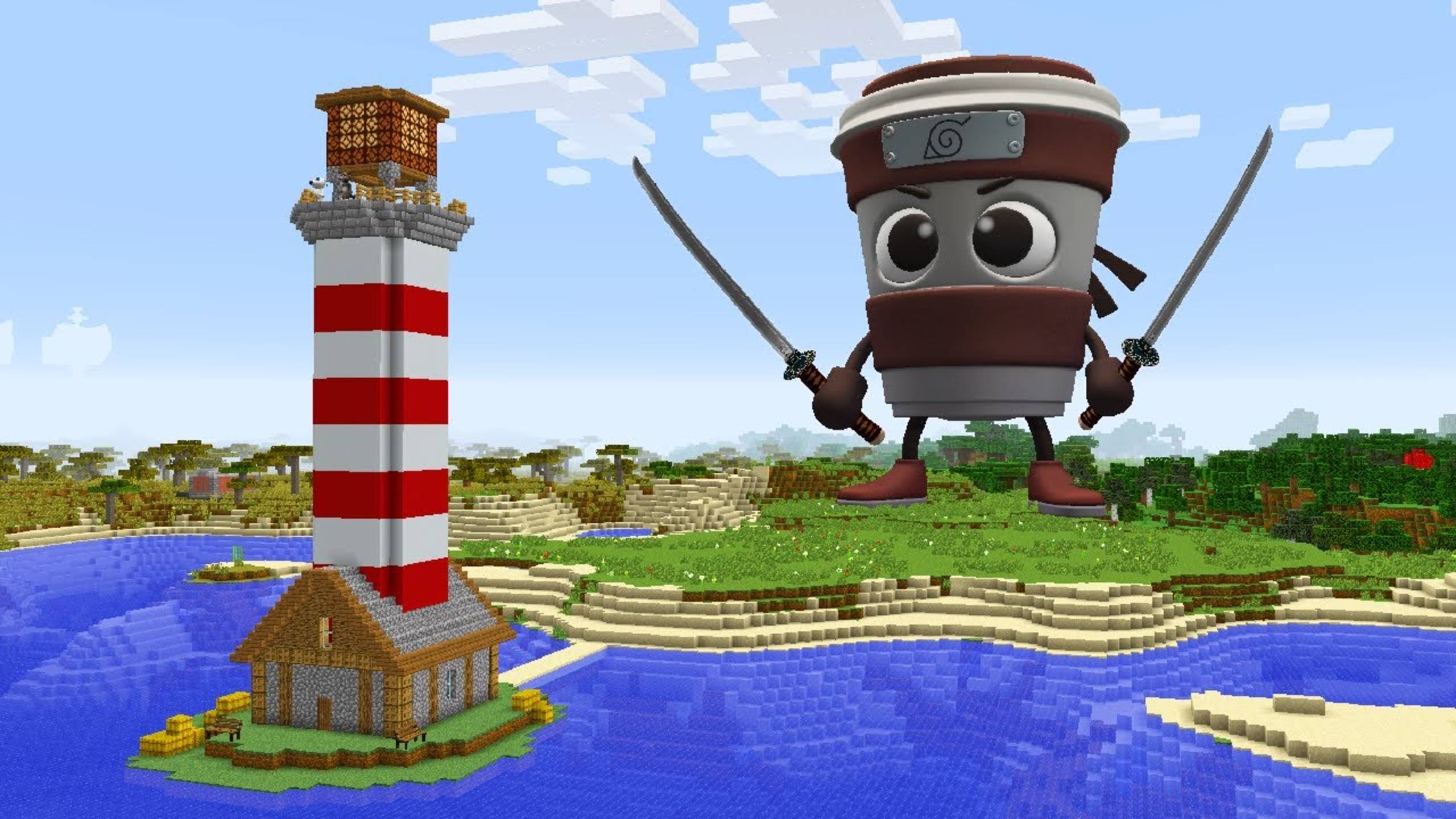 МАЙНКРАФТ ВЫЖИВАНИЕ ПРОТИВ КАПУЧИНО АССАСИНО В MINECRAFT