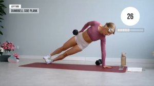 growingannanas Calisthenics 30 MIN FULL BODY BURN WITH WEIGHTS - HIIT With Dumbbells - No Repeat, Ho