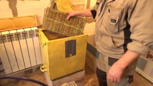 Очистка Ганимановской решетки от воска.