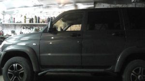 Установка стронгера в УАЗ Патриот. Звук до и после. пламегаситель вместо катализатора