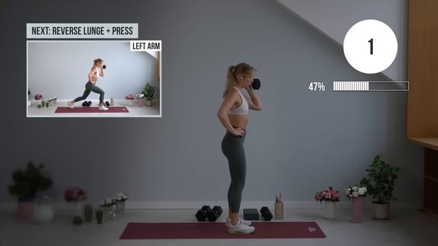 Growingannanas Calisthenics 40 MIN FULL BODY STRENGTH Workout - With Weights, Build Strength At Home