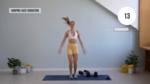 growingannanas Calisthenics 30 MIN ALL STANDING WORKOUT with Dumbbells _ Full Body Cardio HIIT   Str