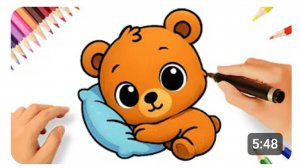 КАК ЛЕГКО НАРИСОВАТЬ МЕДВЕЖОНКА КАВАЙИ 🧸💓