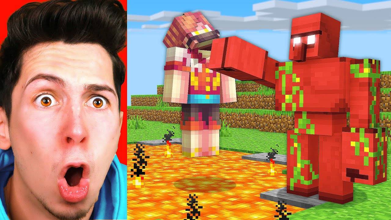 Я Превратился в КРОВАВОГО ГОЛЕМА и НАПУГАЛ ДРУГА в Майнкрафт… смотреть онлайн