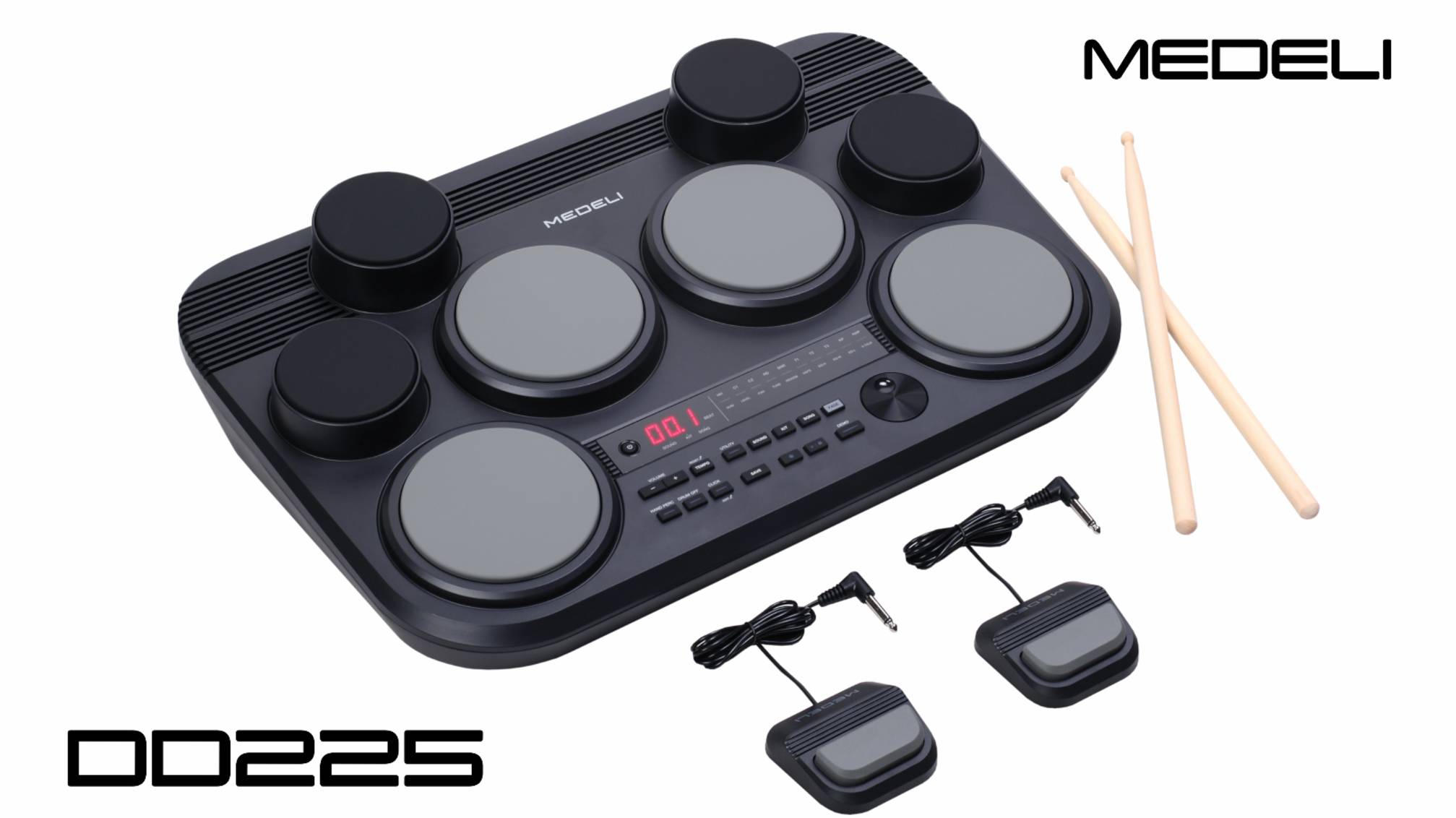 Портативная ударная установка MEDELI DD225 - заряд энергии в каждом прикосновении смотреть онлайн