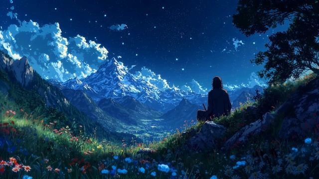Отдых наблюдателя | Успокаивающая музыка в стиле фэнтези и нежная ночная атмосфера 🌙