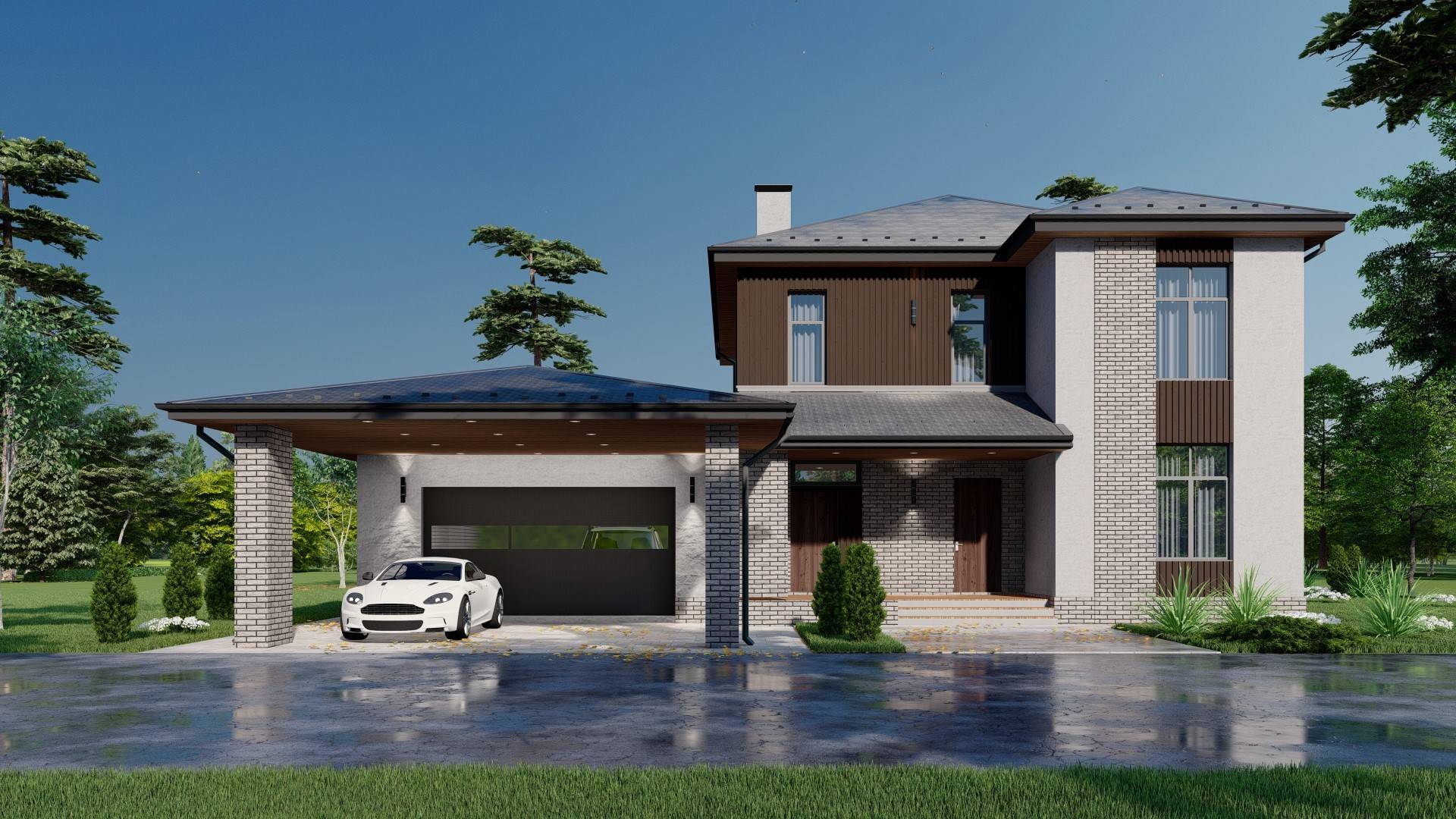 Проект двухэтажного жилого дома 185кв.м смотреть онлайн