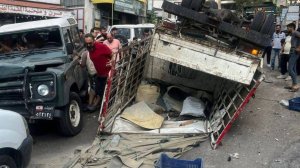 В Ливане фургон столкнулся с армейским внедорожником ДТП. "Знатный кульбит вышел"