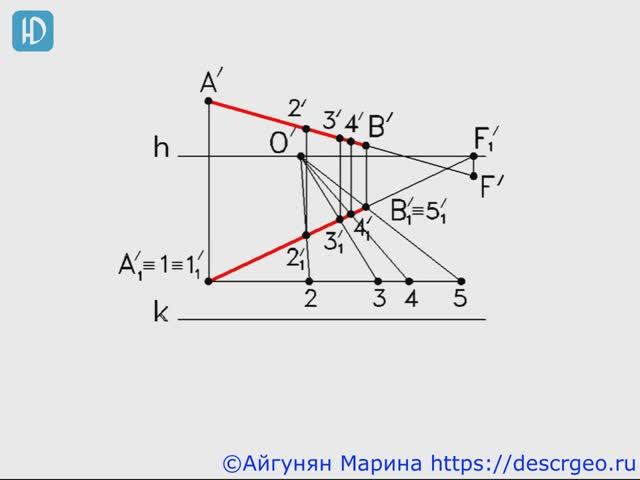 3.10. Деление произвольного отрезка на пропорциональные части смотреть онлайн