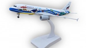 Модель самолета Airbus A320 Bangkok Airways - 18 см (c шасси)
