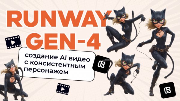 Как создать AI видео с постоянным персонажем с помощью референса в RUNWAY GEN-4