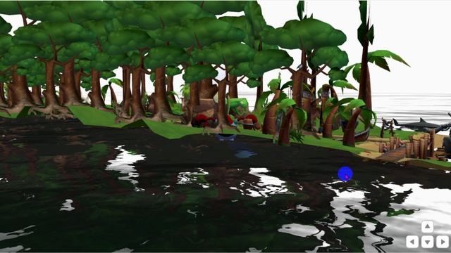 Пример 3д мира. Пиратский корабль. смотреть онлайн