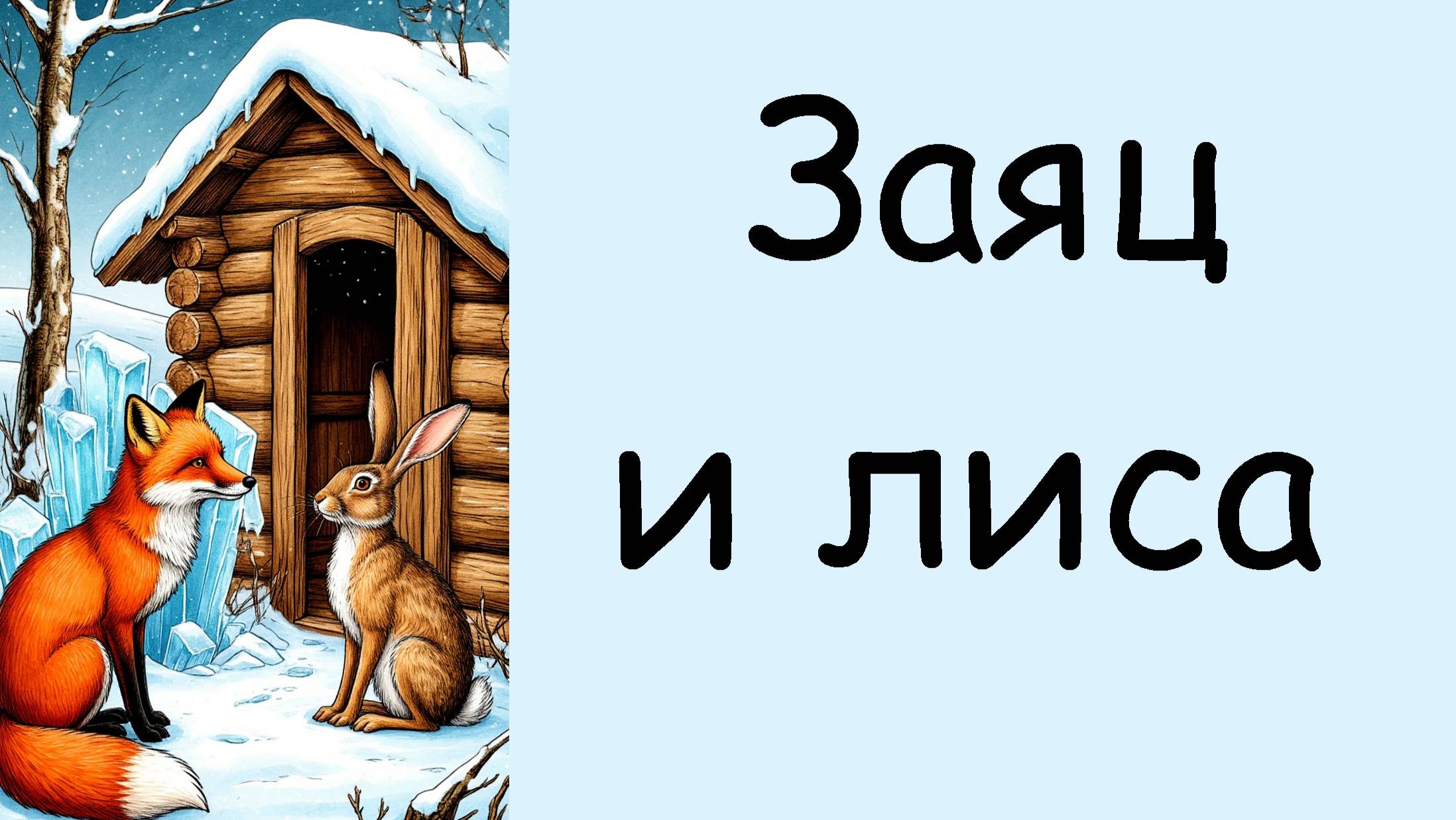 Заяц и лиса