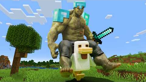 Халк в Майнкрафте. Hulk in Minecraft смотреть онлайн