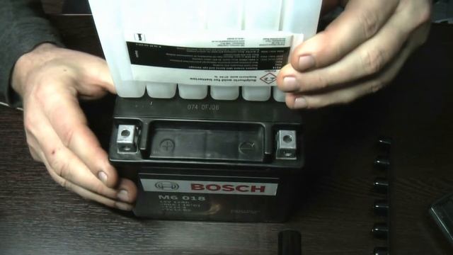 Подготовка AGM аккумулятора к эксплуатации смотреть онлайн