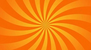 Яркий оранжево-желтый фон для детского канала