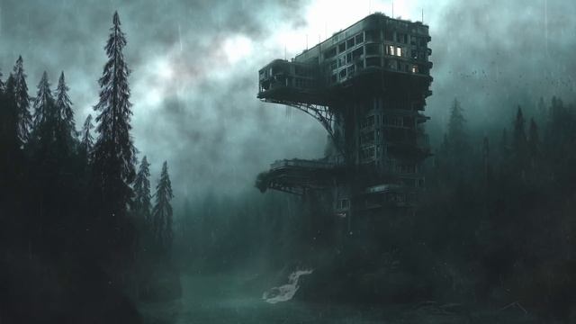 Buried Systems ｜ 1 Hour Dark Rain Ambient in Abandoned Forest Station смотреть онлайн