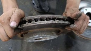 Старый тормозной диск Ауди