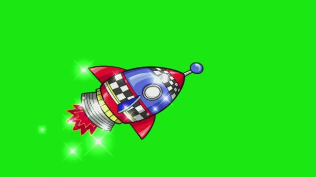 РАКЕТА на хромакее / зеленый фон / футаж смотреть онлайн