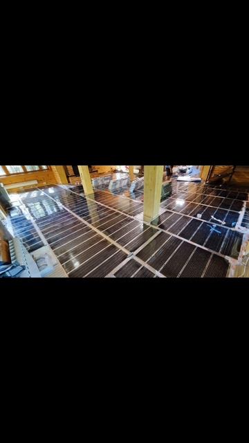 плёночный теплый пол в доме ♨️👍🏻🏘️