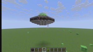 Как построить НЛО в майнкрафт.