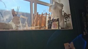 Севкабель порт с Юлей. Студия живописи, мастерклассы. Перчатки с лососем, шали из Индии.