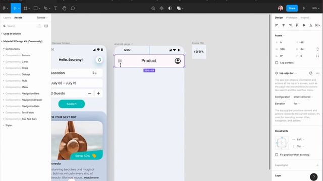 04. Travel App for Android Part 1 - Search bar смотреть онлайн