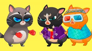 Суровый КОТИК БУБУ #108. Заруба против кота енота. Мультик ИГРА про котят на канале Игрули TV