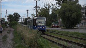 Трамвай КТМ-71-619КТ-243 и КТМ-71-608КМ-241