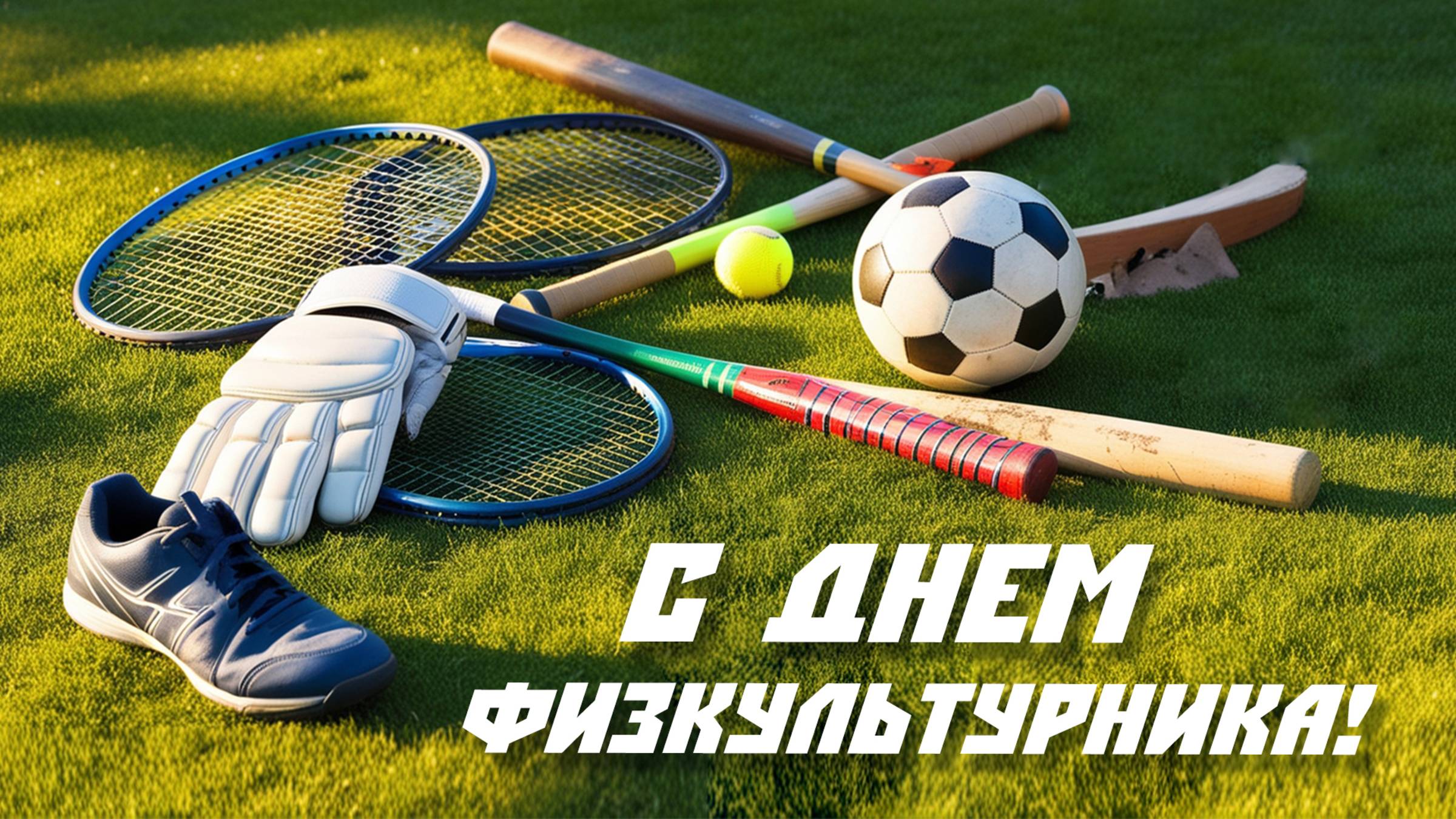 Красивое поздравление С Днем Физкультурника. Спорт и движение — это жизнь! смотреть онлайн