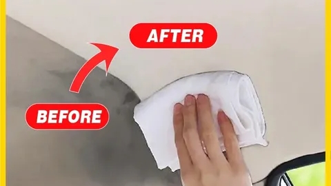 Чистка потолка на автомобиле смотреть онлайн