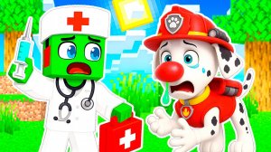 МАРШАЛ СИЛЬНО БОЛЕН! Я СТАЛ ВРАЧОМ в МАЙНКРАФТ ЩЕНЯЧИЙ ПАТРУЛЬ