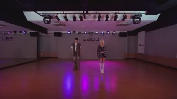 Hao (ZEROBASEONE) & Yuqi (IDLE) - Now (by Trouble Maker) Dance Practice MIRRORED