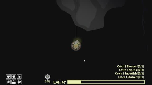 Котёнок опускается на дно в Cat goes fishing.