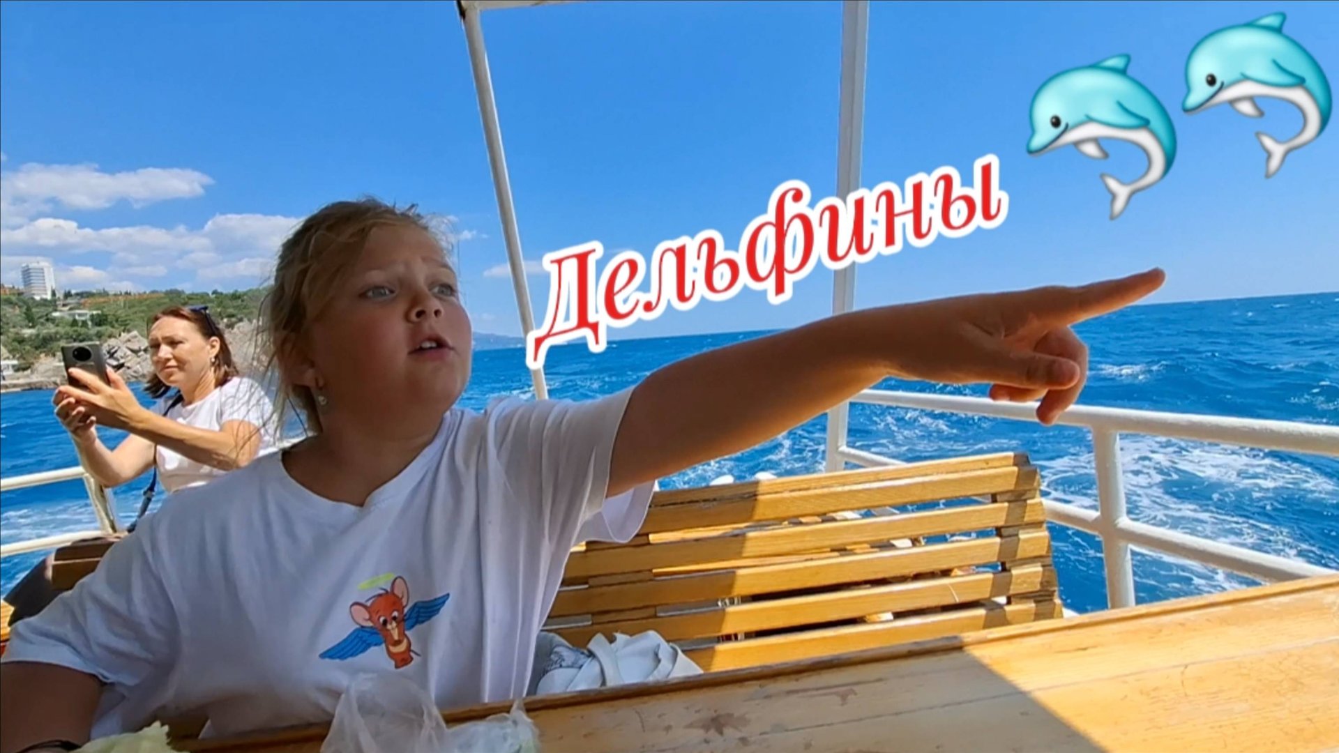 Ялта, Крым! Встреча с дельфинами у Ласточкиного гнезда! Морская прогулка. смотреть онлайн