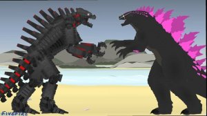 годзилла еволюция против мехагодзилла 1часть анимация