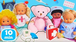 Мой детский сад - Играем в доктора! Видео про игрушки и игры в куклы для малышей