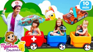 Лечим игрушки с Машей Капуки Кануки и готовим сладкий шоколад с ягодами!